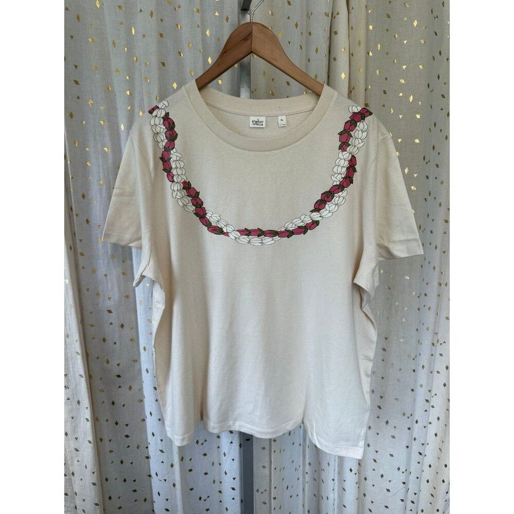 NWOT Stanley Stella  Kamehameha Schools Mahalo Pauahi Lei Onaona T-Shirt XL